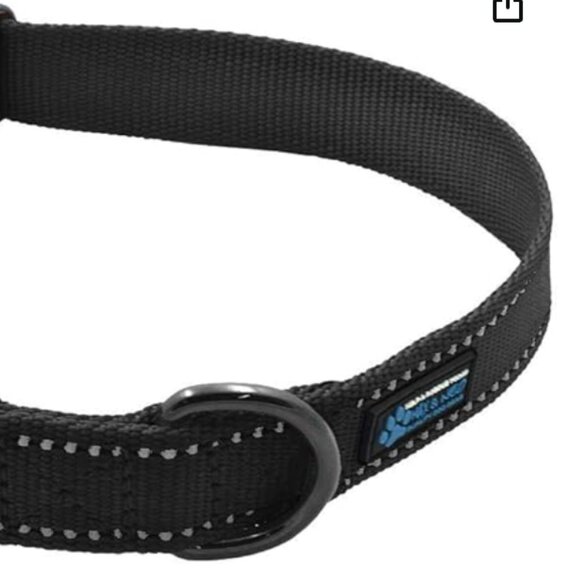 Max and Neo NEO Nylon Buckle Reflective Dog Collar - XS / Black‎ - Picture 1 of 5